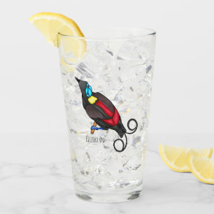 Wilsons Vogel-of-Paradies-Vogel-Cartoon Glas