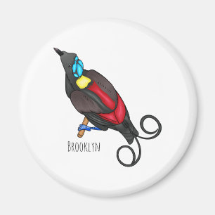 Wilsons Vogel-of-Paradies-Vogel-Cartoon Magnet