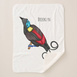 Wilsons Vogel-of-Paradies-Vogel-Cartoon Sherpadecke