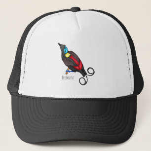 Wilsons Vogel-of-Paradies-Vogel-Cartoon Truckerkappe