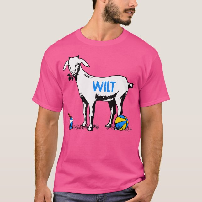 Wilt Chamberlain Goat Basketball T-Shirt (Vorderseite)