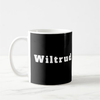 Wiltrud schwarz weiß personalisiert kaffeetasse