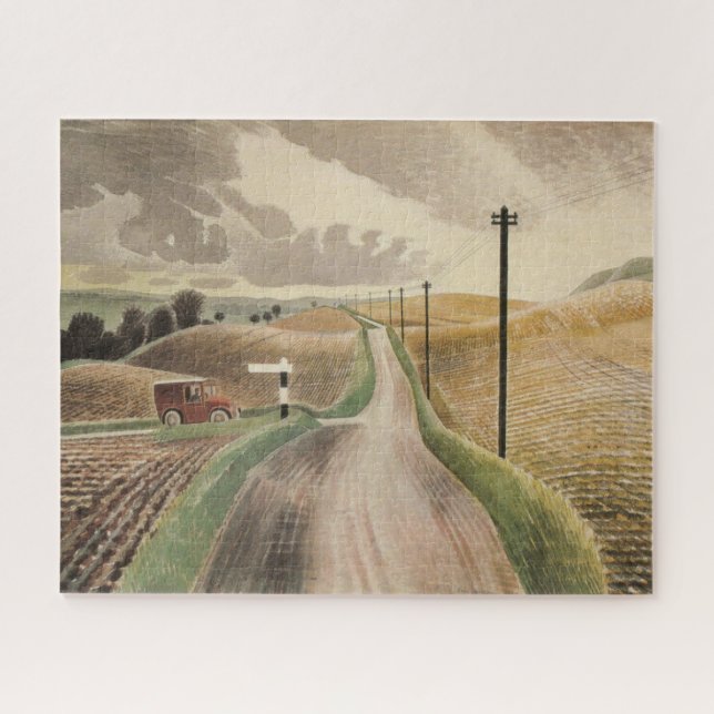 Wiltshire Landscape (von Eric Ravilious) (Horizontal)