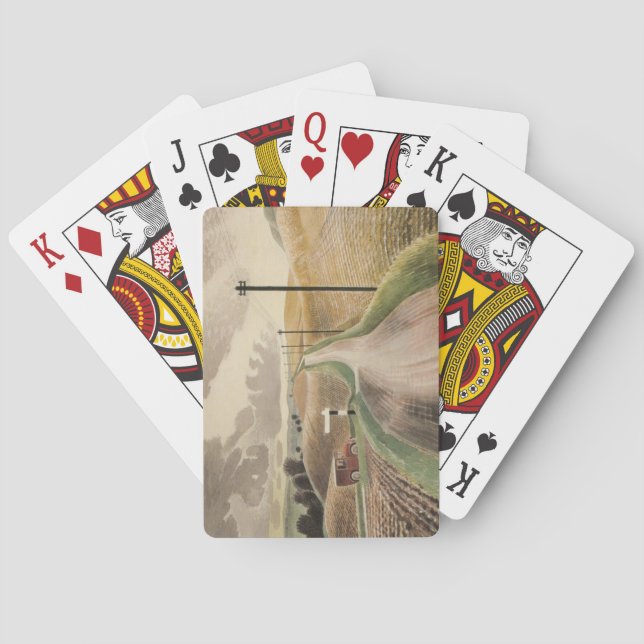 Wiltshire Landscape (von Eric Ravilious) Spielkarten (Rückseite)