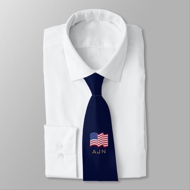 Wimpel mit amerikanischer Flagge Krawatte (Gebunden)