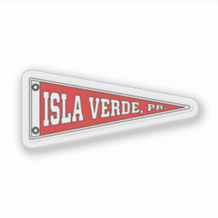Wimpel von Isla Verde, Puerto Rico Aufkleber