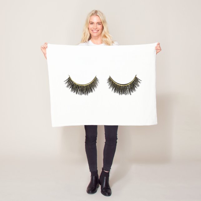 Wimper-Druck-Peitschen Fleecedecke (Beispiel)