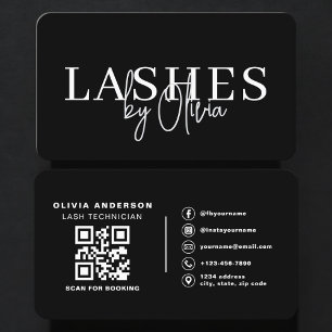 Wimpern-Künstler QR-Code Terminbuchung Visitenkarte