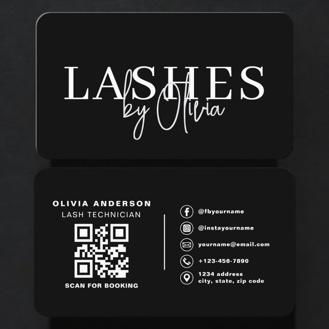 Wimpern-Künstler QR-Code Terminbuchung Visitenkarte (Von Creator hochgeladen)