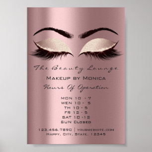 Wimpern Make-up-Artist Glitter Schönheit Aubergine Poster