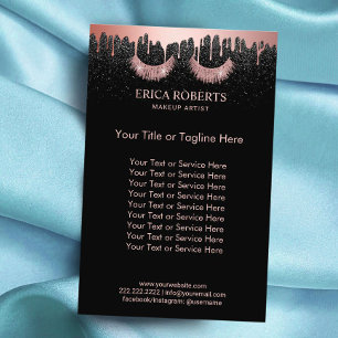 Wimpern Make-up-Artist Rose Gold tropfendes Salon Flyer