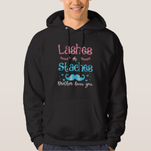 Wimpern Oder Schnurrbärte Bruder liebt dich Geschl Hoodie