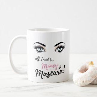 Wimpern, Schminkkunst, Mascara, Geschenk für Mädch Kaffeetasse