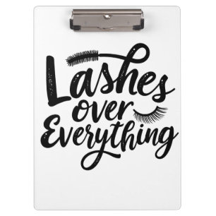 Wimpern Über Alles Eye Liner Make-up Mädchen Klemmbrett