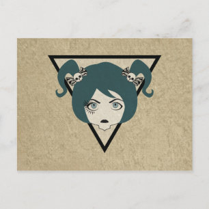 Wimpernschwindlerin Postkarte