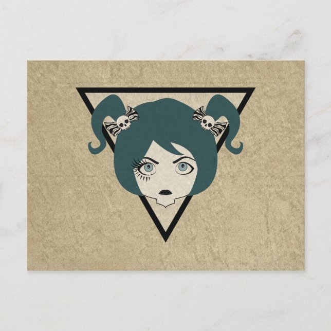 Wimpernschwindlerin Postkarte (Vorderseite)