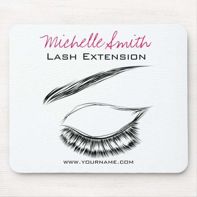 Wimpernverlängerung Augen-Skizze-Mascara Mousepad (Vorne)