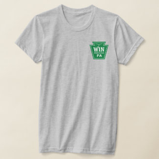 WIN Damen Logo T-Shirt mit QR-Code