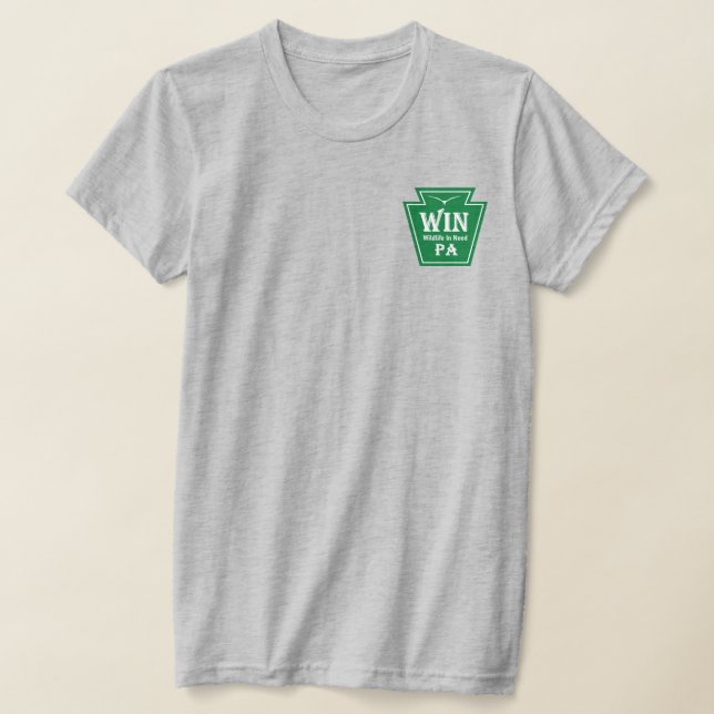WIN Damen Logo T-Shirt mit QR-Code (Ablage )