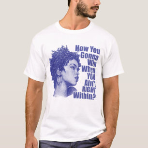 Win From Within – Empowered Woman Zitat T-Shirt
