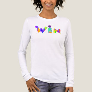 WIN Logo Damen Spaß Tri-Blend Shirt
