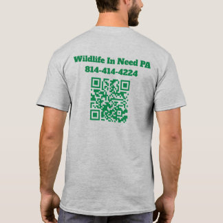 WIN Logo Herren T-Shirt mit QR-Code auf der Rückse