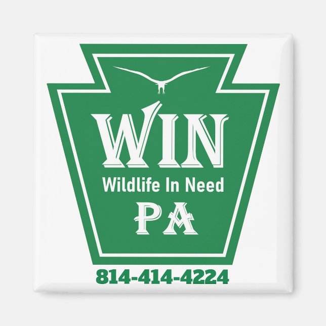 WIN LOGO Kühlschrankmagnet (Vorne)