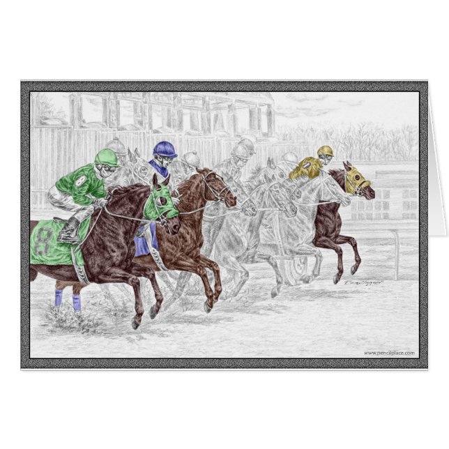 Win Place Show Race Pferde (Vorderseite (Horizontal))