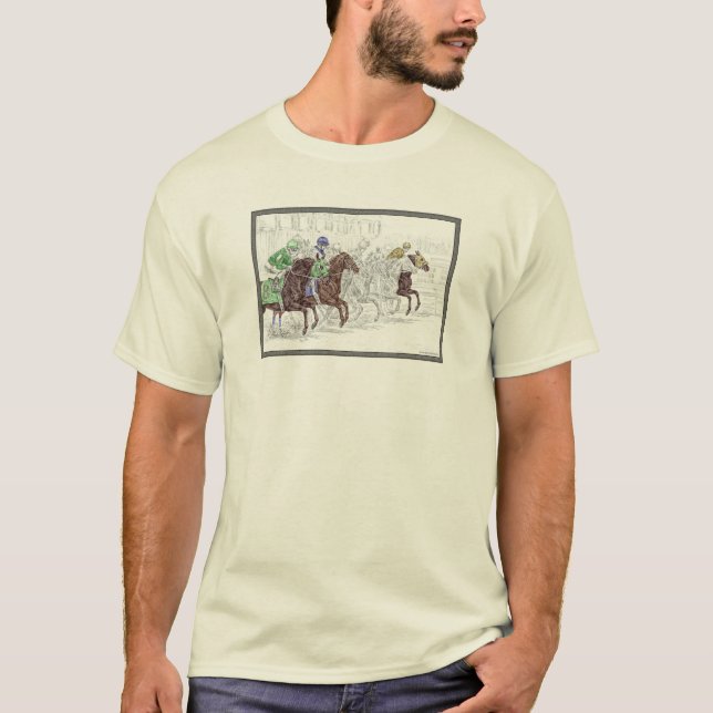 Win Place Show Race Pferde T-Shirt (Vorderseite)