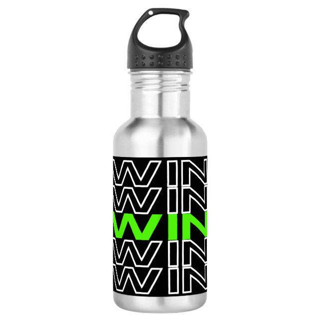 WIN WIN EDELSTAHLFLASCHE (Vorderseite)