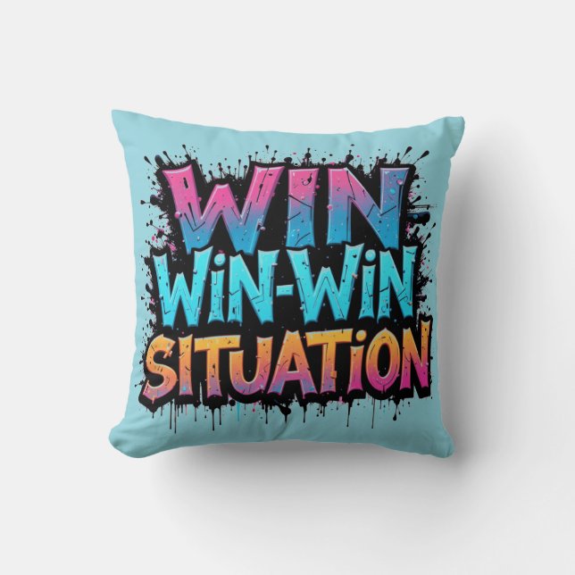 WIN-WIN-Situation Kissen (Vorderseite)