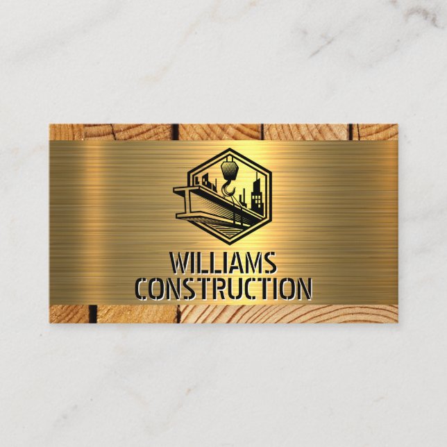 Winch Crane Holding Beam Visitenkarte (Vorderseite)