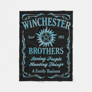 Winchester Brothers Seit 1983 ( Light Blue) Fleecedecke