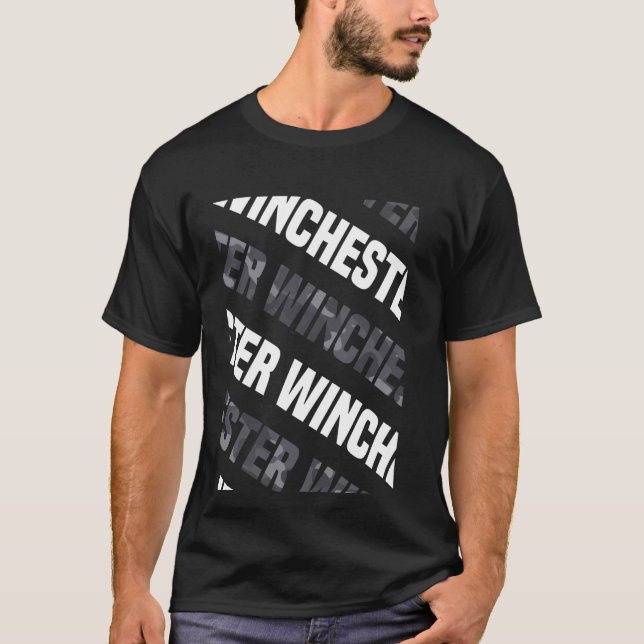 Winchester Camouflage Pattern Gray Camouflage T-Shirt (Vorderseite)