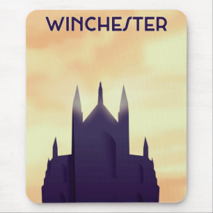 Winchester Cathedral Reiseplakat Mousepad
