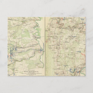 Winchester, Fisher's Hill, Cedar Creek Postkarte