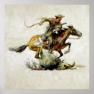 „Winchester Horse and Rider“ von Philip R Goodwin Poster