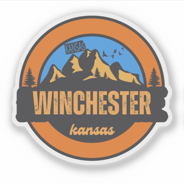 Winchester, Kansas Aufkleber (Vorderseite)