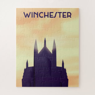 Winchester Kathedrale Reiseposter Poster Druck