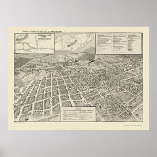 Winchester, panoramische Karte VA - 1926 Poster