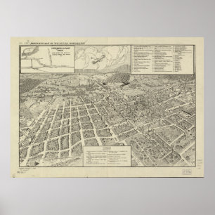 Winchester Virginia 1926 Antike Panoramakarte Poster