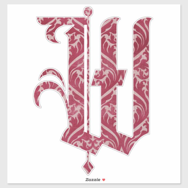 WINCHESTER -W- | INDIVIDUELLE NAME | PERSONALISIER AUFKLEBER (Blatt)