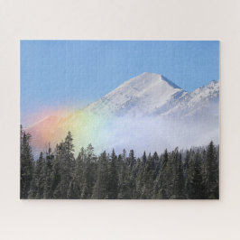 Wind Blown Mountain Snow Regenbogen