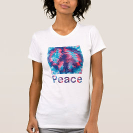 Wind Blown Pink Lila Friedenszeichen und Word-T-Sh T-Shirt