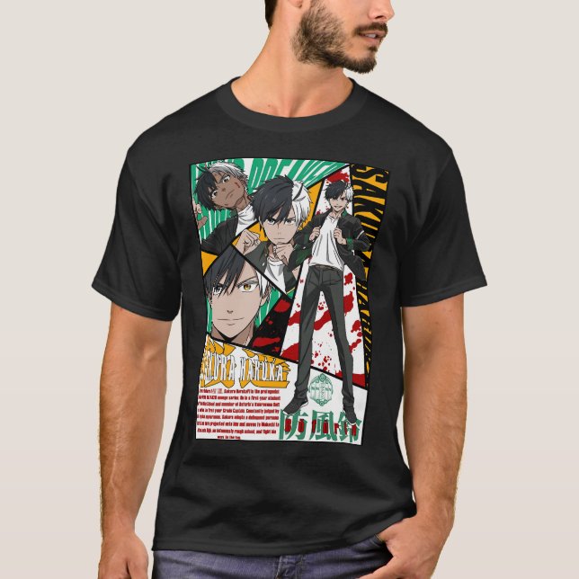 Wind Breaker - Haruka Sakura T-Shirt (Vorderseite)
