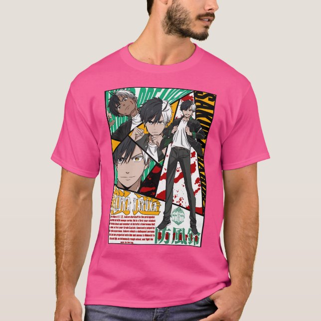 Wind Breaker - Haruka Sakura T-Shirt (Vorderseite)