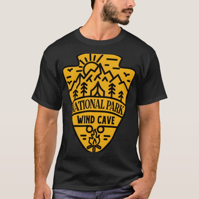 Wind Cave - Geist des Abenteuers T-Shirt (Vorderseite)
