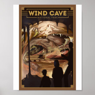 Wind Cave National Park Litho Kunstposter Poster