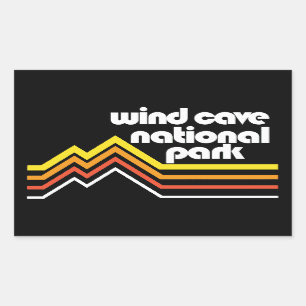 Wind-Cave-Nationalpark Rechteckiger Aufkleber