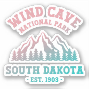 Wind Cave Nationalpark Süd Dakota Aufkleber